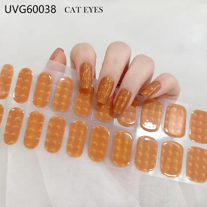 22 Tips Semi-Cured Gel Nail Stickers - Salon-Worthy Nails at Home