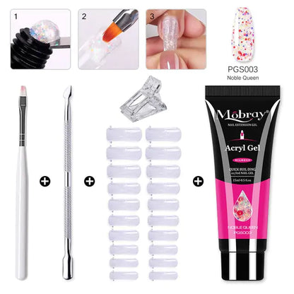 Poly Nail Gel Set - Achieve Salon-Quality Nails at Home