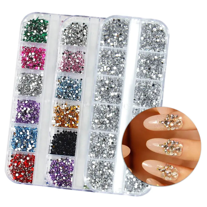 Box Nail Art Flat Back Crystal Rhinestones - Sparkling embellishments for stunning nail art