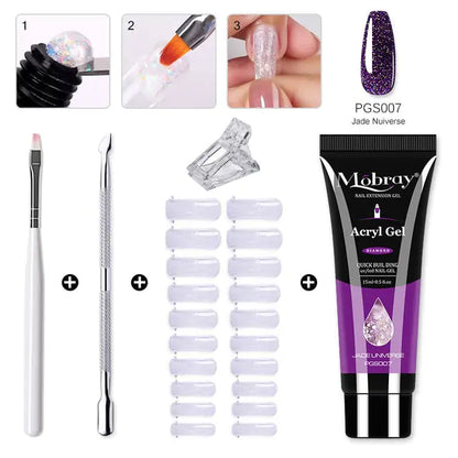 Poly Nail Gel Set - Achieve Salon-Quality Nails at Home