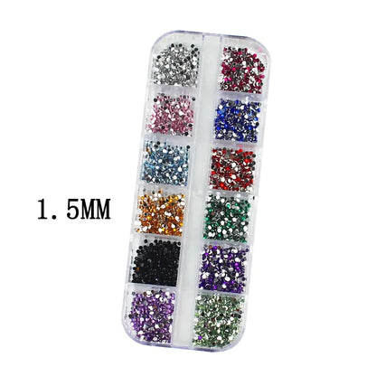 Box Nail Art Flat Back Crystal Rhinestones - Add Sparkle and Glamour