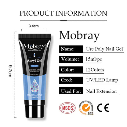 Mobray Polygel Nail Extension Kit - Complete Manicure Set for Perfect Nails