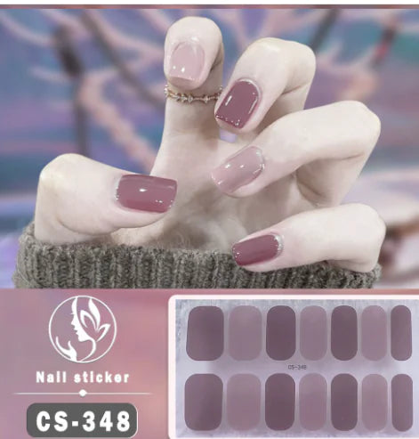 DIY Gel Nail Stickers: Easy-to-Apply Full Cover Designs