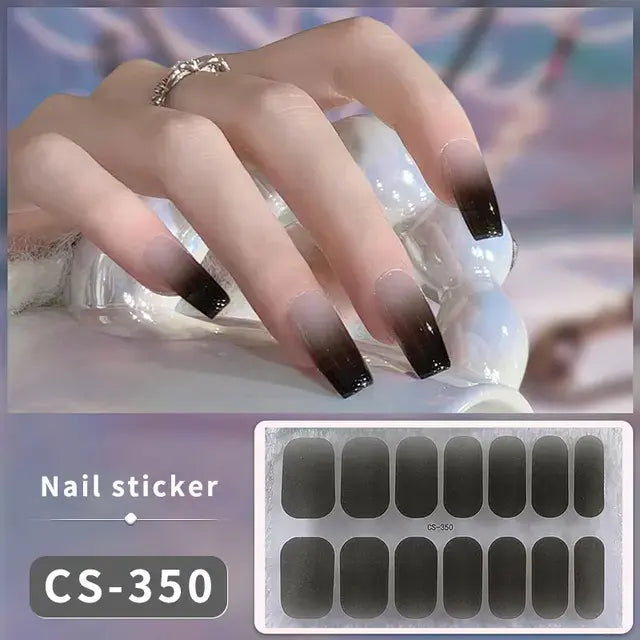 DIY Gel Nail Stickers: Easy-to-Apply Full Cover Designs