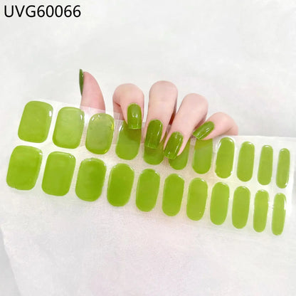 22 Tips Semi-Cured Gel Nail Stickers - Salon-Worthy Nails at Home