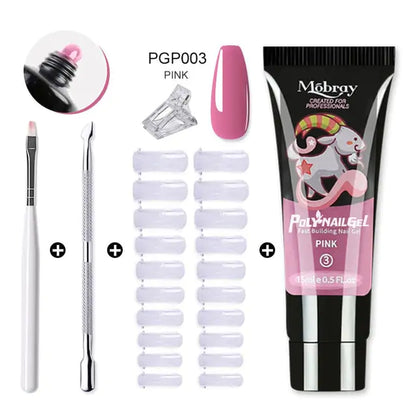 Poly Nail Gel Set - Achieve Salon-Quality Nails at Home