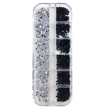 Box Nail Art Flat Back Crystal Rhinestones - Add Sparkle and Glamour