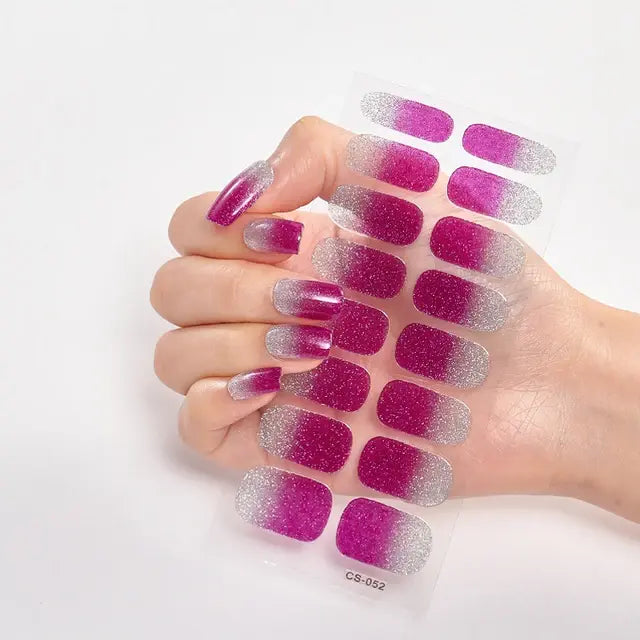 DIY Gel Nail Stickers: Easy-to-Apply Full Cover Designs