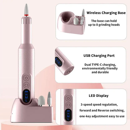 Magic Mani Cordless Rechargeable Electric Nail Drill - Salon-Worthy Nails at Home