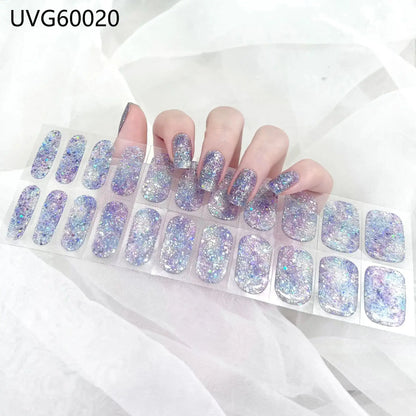 22 Tips Semi-Cured Gel Nail Stickers - Salon-Worthy Nails at Home