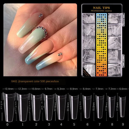 Premium Fake Nail Accessories - 500-Piece Collection