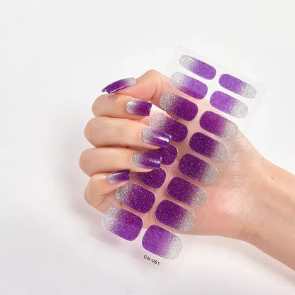 DIY Gel Nail Stickers: Easy-to-Apply Full Cover Designs