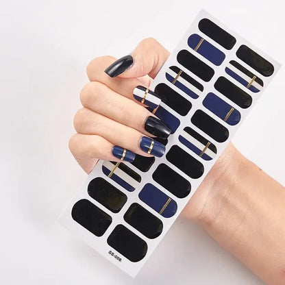 DIY Gel Nail Stickers: Easy-to-Apply Full Cover Designs