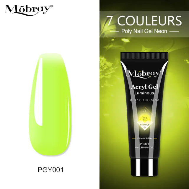Poly Acrylic Gel: 15ML UV Gel for Nail Extension - 38 Colors