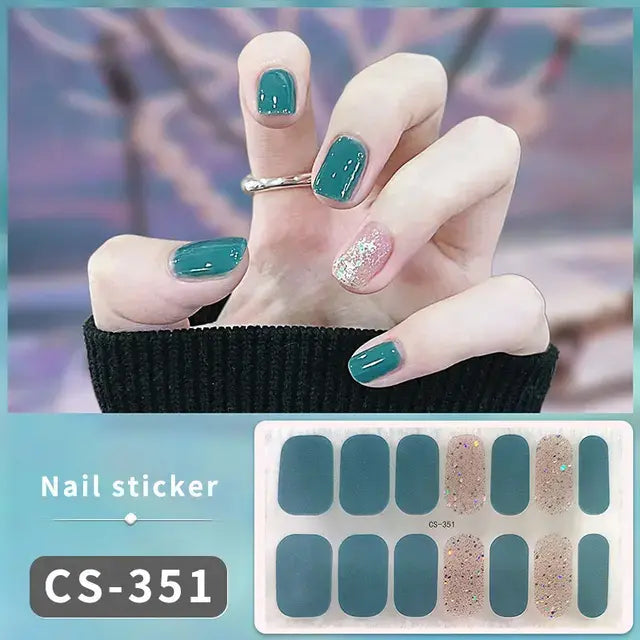 DIY Gel Nail Stickers: Easy-to-Apply Full Cover Designs