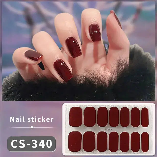 DIY Gel Nail Stickers: Easy-to-Apply Full Cover Designs