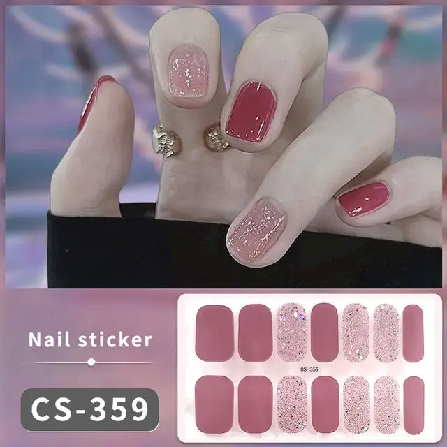 DIY Gel Nail Stickers: Easy-to-Apply Full Cover Designs