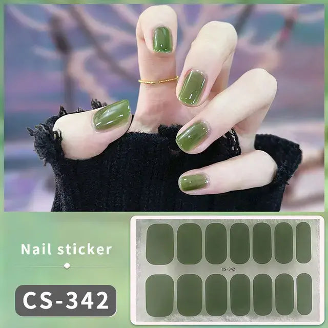 DIY Gel Nail Stickers: Easy-to-Apply Full Cover Designs