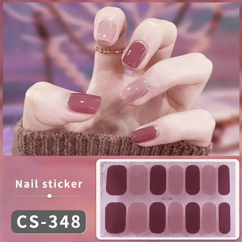 DIY Gel Nail Stickers: Easy-to-Apply Full Cover Designs