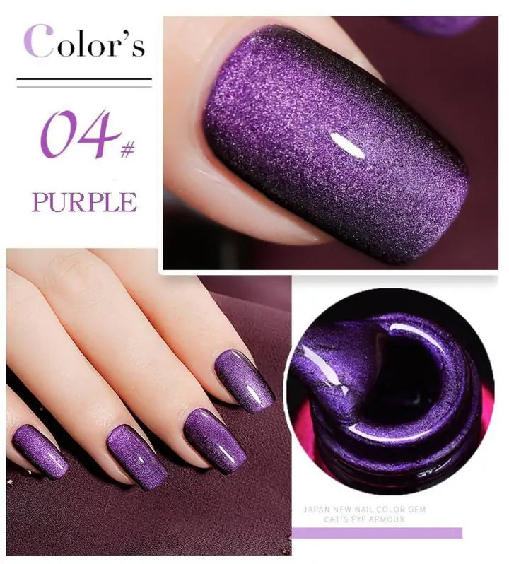 4D Magnetic Nail Polish - Vibrant Colors