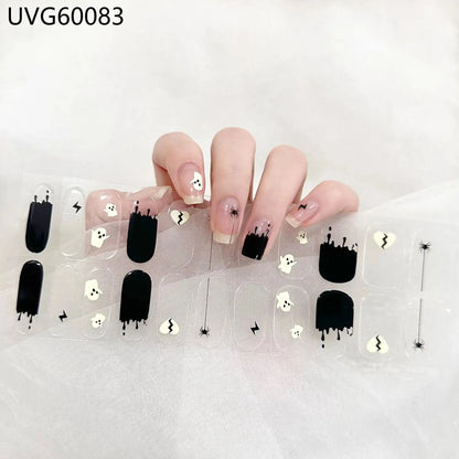 22 Tips Semi-Cured Gel Nail Stickers - Salon-Worthy Nails at Home