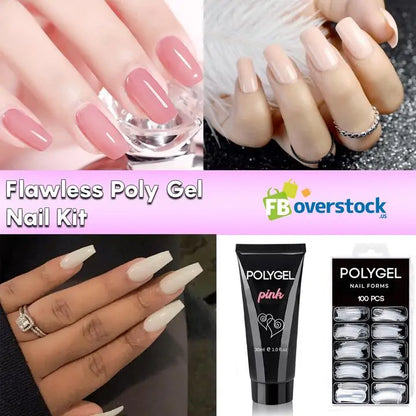 Ibcccndc Flawless Poly Gel Nail Kit - Achieve Salon-Quality Nails at Home!