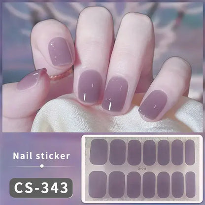 DIY Gel Nail Stickers: Easy-to-Apply Full Cover Designs