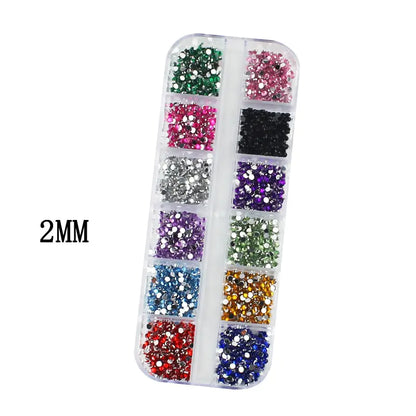 Box Nail Art Flat Back Crystal Rhinestones - Add Sparkle and Glamour