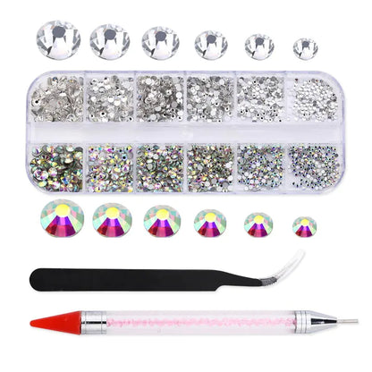 New Multi-Size Nail Rhinestones 3D