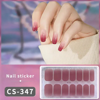 DIY Gel Nail Stickers: Easy-to-Apply Full Cover Designs