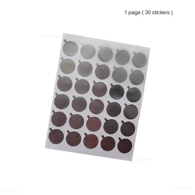 Round Resin Agate Stone Nail Color Palette Gel Polish - Stylish and Functional Nail Art Tool
