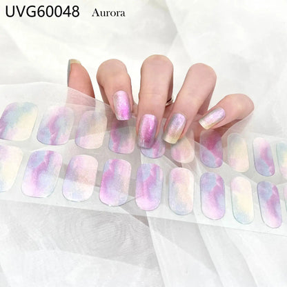 22 Tips Semi-Cured Gel Nail Stickers - Salon-Worthy Nails at Home