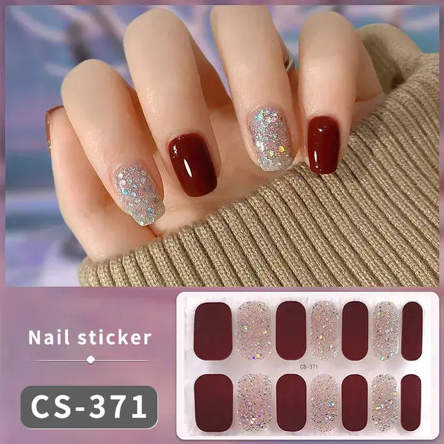 DIY Gel Nail Stickers: Easy-to-Apply Full Cover Designs