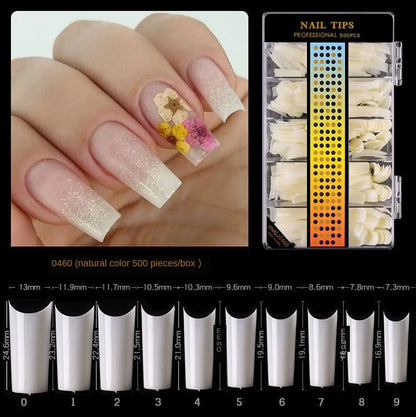 Premium Fake Nail Accessories - 500-Piece Collection