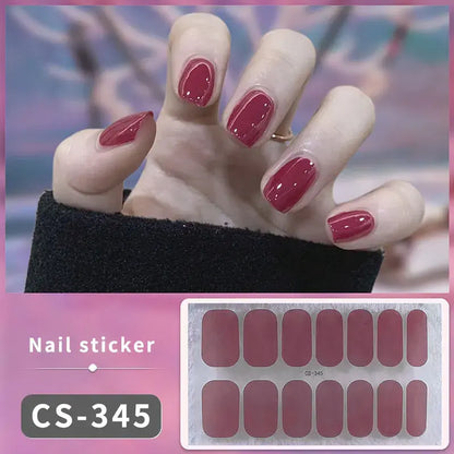 DIY Gel Nail Stickers: Easy-to-Apply Full Cover Designs