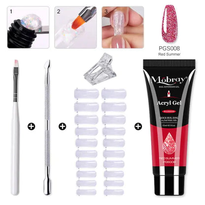 Poly Nail Gel Set - Achieve Salon-Quality Nails at Home