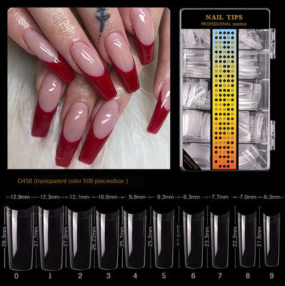 Premium Fake Nail Accessories - 500-Piece Collection