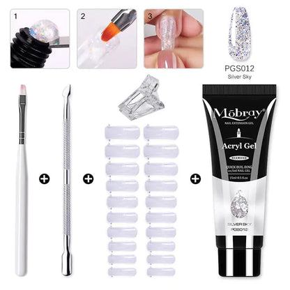 Poly Nail Gel Set - Achieve Salon-Quality Nails at Home