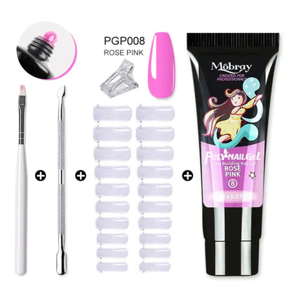 Poly Nail Gel Set - Achieve Salon-Quality Nails at Home