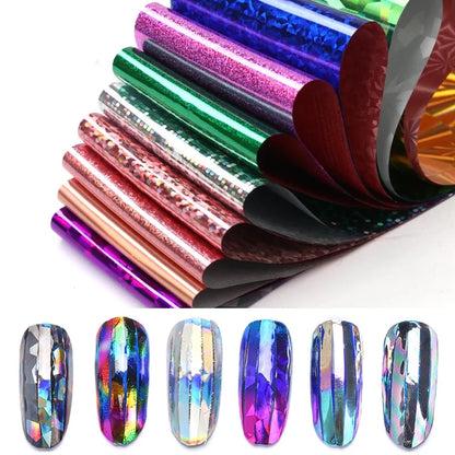 Mix Nail Art Transfer Stickers - 10pcs