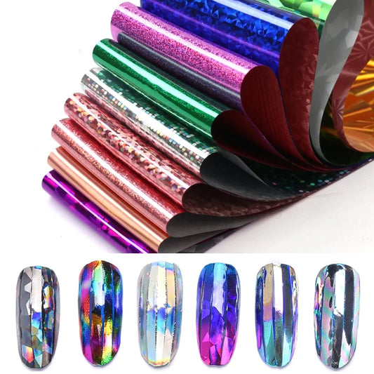 Mix Nail Art Transfer Stickers - 10pcs