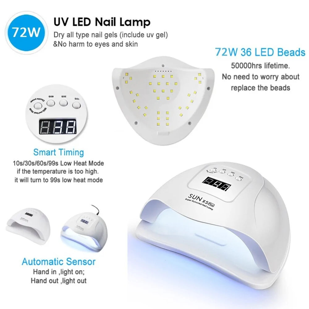 High-Performance LED Nail Lamp - Fast and Safe Curing for Gel Nails