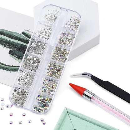 New Multi-Size Nail Rhinestones 3D