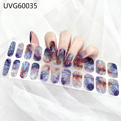 22 Tips Semi-Cured Gel Nail Stickers - Salon-Worthy Nails at Home