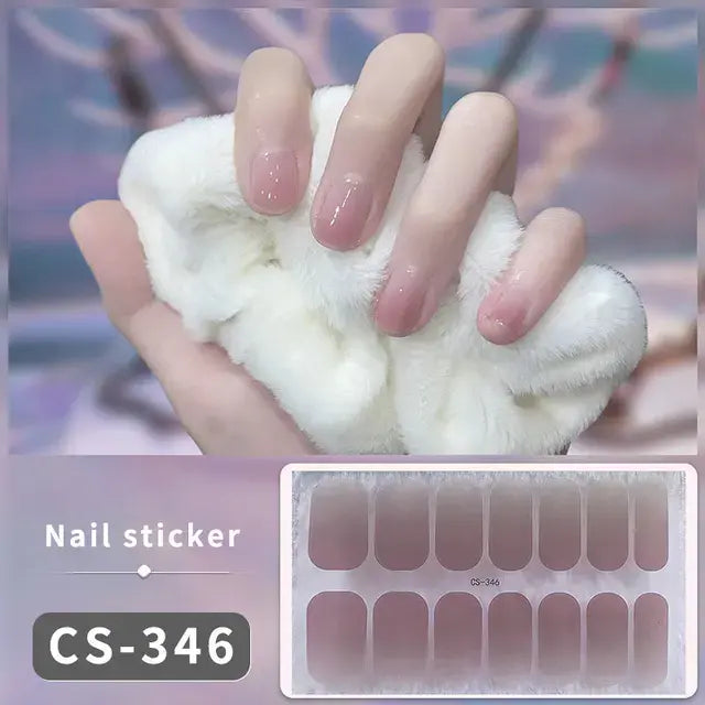 DIY Gel Nail Stickers: Easy-to-Apply Full Cover Designs