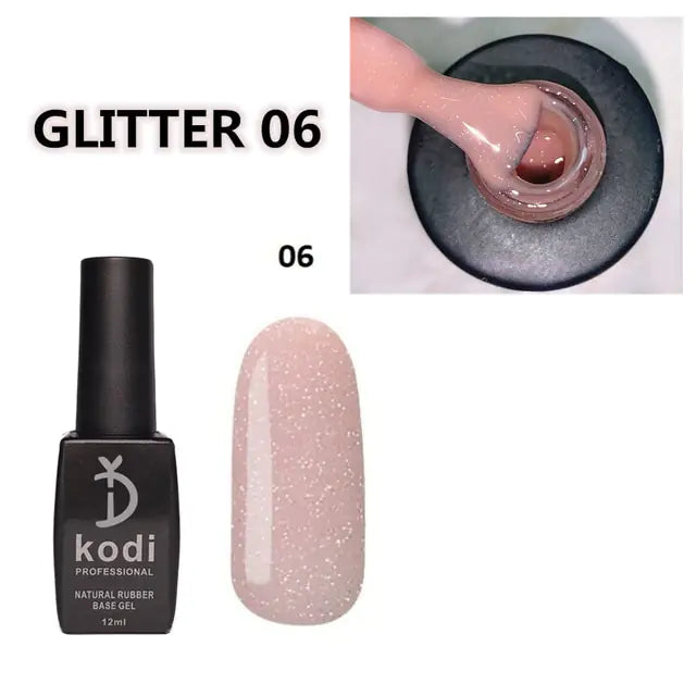 Kodi - 2 in 1 Glitter Nail Polish Base